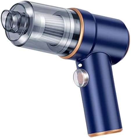 Handheld Vacuum，Car Vacuum Cleaner Cordless&Air Duster,Power Wet/Dry Use Portable Vacuum Cleaner with Multi-nozzles and Floor Brush for Vehicle/Home/Office, Pet Hair (Blue)