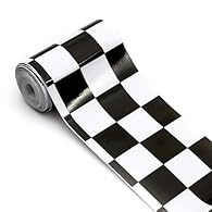Please note: If purchasing in multiples, please be aware the position of the pattern can vary slightly from roll to roll. Stylish black & white 2.8m Chequered Flag Sticker to customise your Car High quality waterproof self adhesive vinyl suitable for...