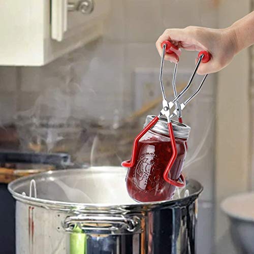 Conjunto de Suporte para Jarro de Conserva Antiderrapante, Pinças de Vidro de Aço Inoxidável - Owfee