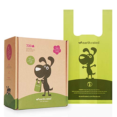 Earth Rated Easy-Tie Dog Poop Bag - 720 Doggie Waste Bags - Extra Thick Lavender-Scented Doggy Poo Bags with 100% Leak-Proof Guarantee