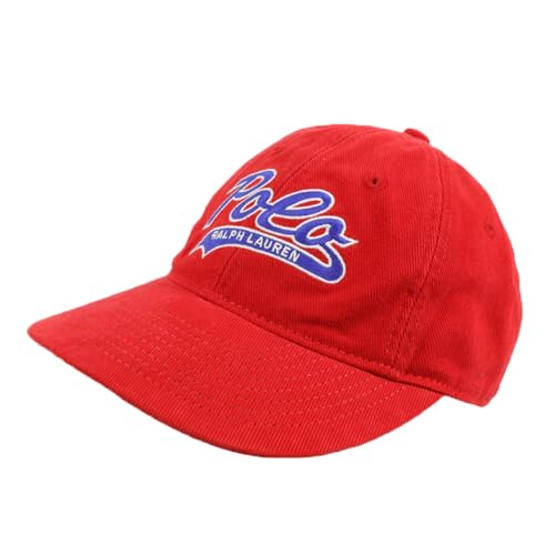 (ポロ ラルフローレン) メンズ レディース ビンテージ ロゴ ベースボール キャップ ハット 01080304 RED [並行輸入品]