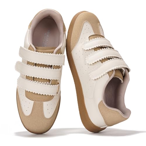 Project Cloud Sneakers for Women – Stylish & Comfortable Women's Fashion Sneakers with Memory Foam Insole – Lightweight Vegan Leather Womens Shoes – Fashion Shoes for Women 2025 (Ysabelle,Nude,11)