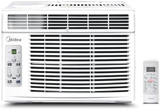 Midea 6,000 BTU Window Air Conditioner, 3-in-1 Cool/Fan/Dehumidifier Window AC Unit, Easycool Air Conditioner with Remote Control, Cools up to 250 Sq. Ft., Fits bedroom, study, office