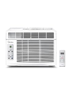 Midea 6000 BTU Fensterklimaanlage AC-Einheit 3 in 1 Klimaanlage Easycool mit Fernbedienung, erfrischt bis zu 250 Quadratmeter Füße, passt für Schlafzimmer, Arbeitszimmer, Büro