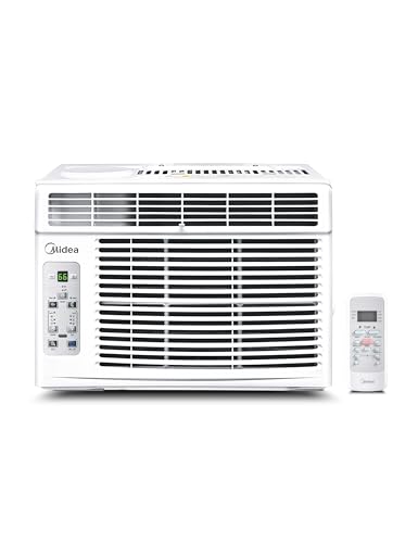 Midea 5,000 BTU Window Air Conditioner, Cools up to 150 Sq. Ft. with Easy-to-Use Reusable Filter, Remote, Perfect AC for Bedroom, Living Room, Home Office, Electronic Control