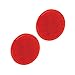 Bargman 74-38-010 Reflector (Class A 3-3/16" Round Red with Adhesive Back - 2 Pack)