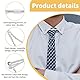 Simsky 3 stück Kragen Bar Pins, Business Herren Shirt Halsband Clip， Herren Hemdkragennadeln Krawatte Krawattenklammer für Herren Krawatte Krawattennadel Clips Bar Pin Clip für Herren Business