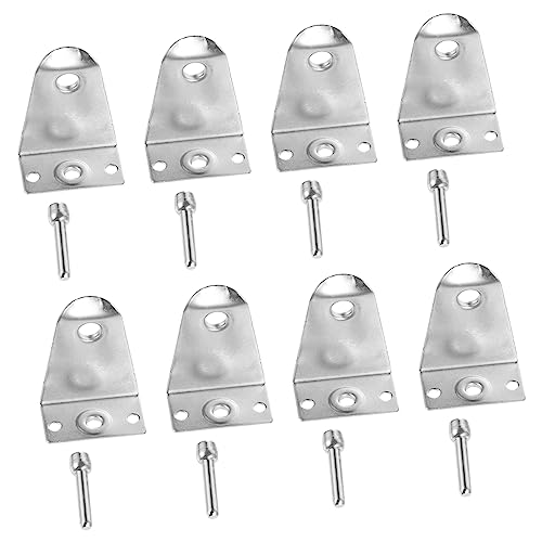 SHINEOFI 8ensembles Lot de Supports De Store avec Boulons à Goupille Inoxydable pour Fixation De Rideaux