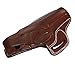 YT HOBBY Handmade Leather OWB Carry Two Slot Thumb Break Gun Holster for Beretta 92/92F/92FS Without Rail (Dark Brown - Right Hand)