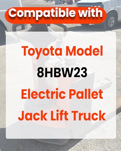 Image of 2 Pcs Pallet Jack Wheels Load Wheel Kit 8HBW23 Compatible with Toyota Model 8HBW23 Electric Pallet Jack Lift Truck