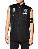 Dreamgirl Men's Dirt Cop Officer Ed Banger Costume, Black, XX-Large