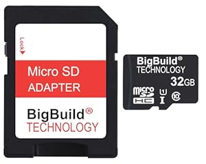 BigBuild Technology 32GB Ultra Fast 80MB/s microSDHC Memory Card for Samsung Galaxy J2, J3, J4, J6, J7, J8 Cell Phone