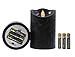 Kitch Aroma Black flameless Candles, Halloween Black Battery Operated LED Pillar Candles with Remote Control,Pack of 3