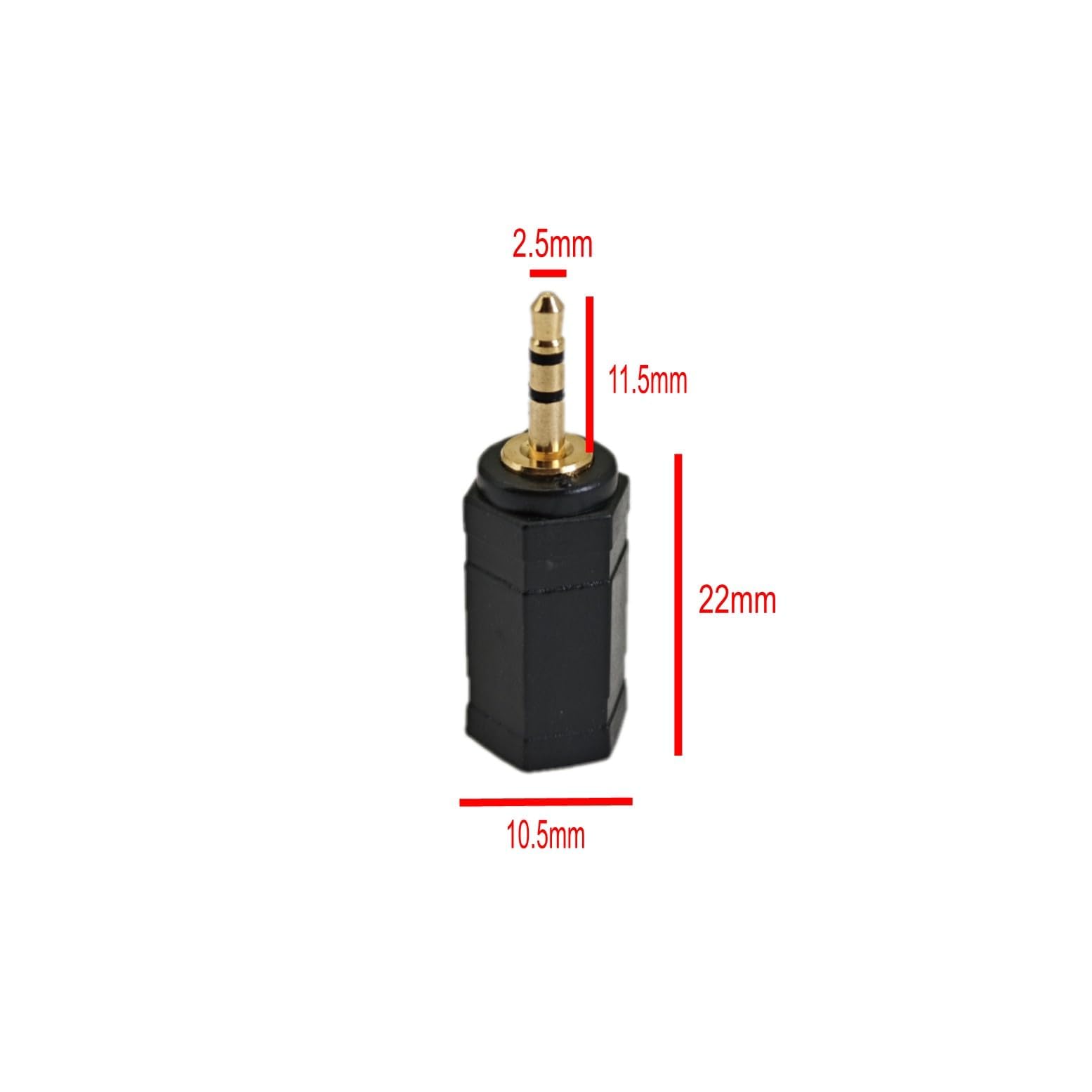 3,5 mm vrouw-naar-vrouw audiokoppeling door Keple, 1/8 inch stereo jack adapter, metalen connector, geslacht converter, gegalvaniseerde hoofdtelefoon kabel extender (pak van 3