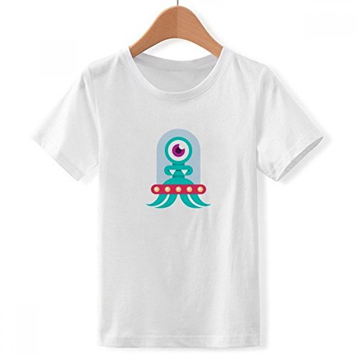 T-Shirt Alien Monstre cyclope Blanc pour Garçon en Taille XL par DIYthinker