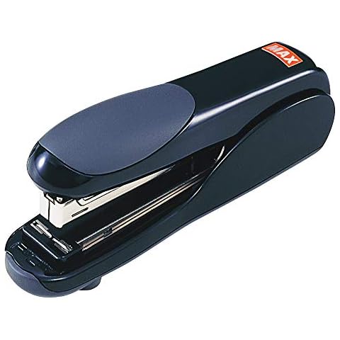 Max Flat-Clinch Black Standard Stapler with 30 Sheet Capacity (HD-50DFBK) Cover