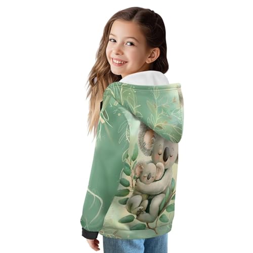 Girls Zip Up Hoodies Size 6-16 Oversized Thick Girls Hooded Sweatshirt Cute Winter Jacket for Holiday Travel2