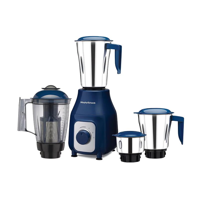 Morphy Richards TetraBlend 750W Mixer Grinder with 4 Jars (Blue & Chrome) – Juicer, Chutney, Dry/Wet, Liquidizing Jar | Overload Protection | 3-Speed Control | 2-Year Warranty-image-44