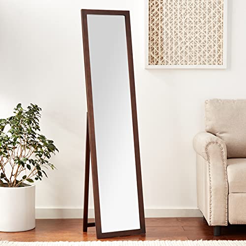 Ore International 55-Inch Walnut Finish Stand Mirror #TOP6