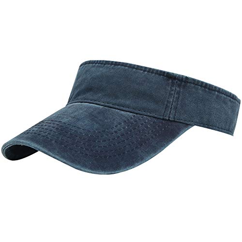 Gorra de béisbol con visera deportiva de algodón, para hombre y mujer   Azul marino   M