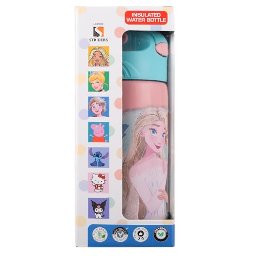 Image of Frozen Kids Insulated Water Bottle 400 ml BPA Free Sipper Bottle for School & Travel