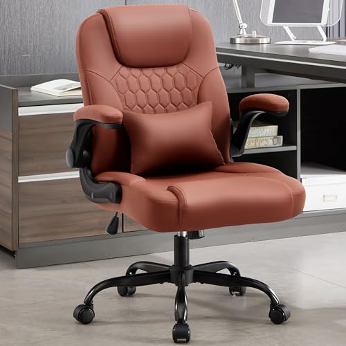 Nexthro Executive Office Chair PU,Leather Office Chair with Wheels,360° Swivel Rolling Chair with...
