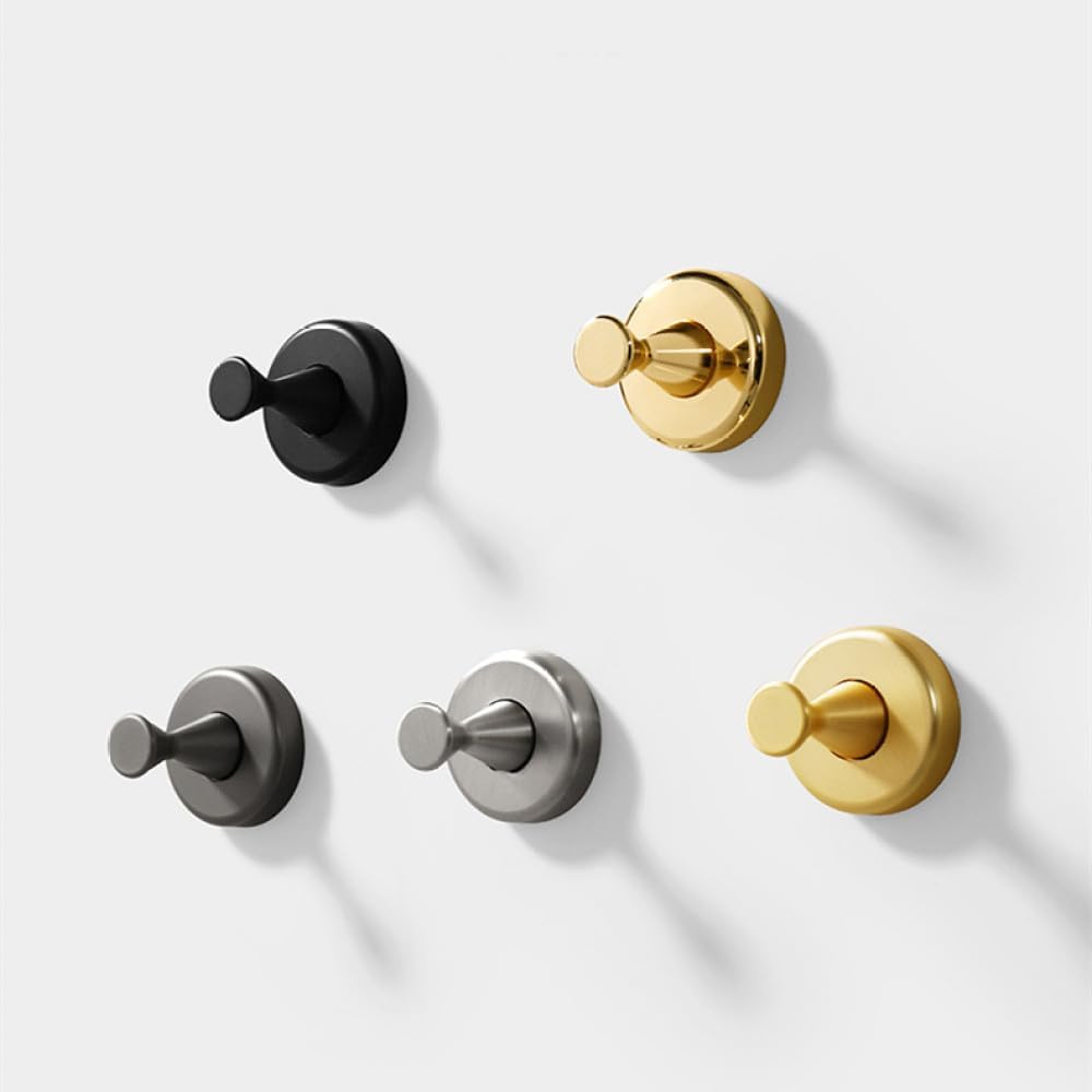 Wall Hanging Clothes Hook Bedroom Robe Hook Living Parlor Coat Hook Bedroom Robe Hook Towel Hook Bathroom Accessories,B,Brass Gold