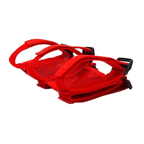 Adjustable Roll Bar 3 lb Fire Extinguisher Holder for 2007-2018 Wrangler JK Car Truck UTV MINGLI Vehicle Extinguisher Strap Mount Bracket Strap (Red)