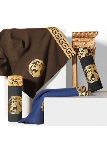 Men's Underwear Boxer Briefs, Cotton Trunks Shorts Underpants, Moisture Wicking Breathable Fashion Natural 5-Pack3