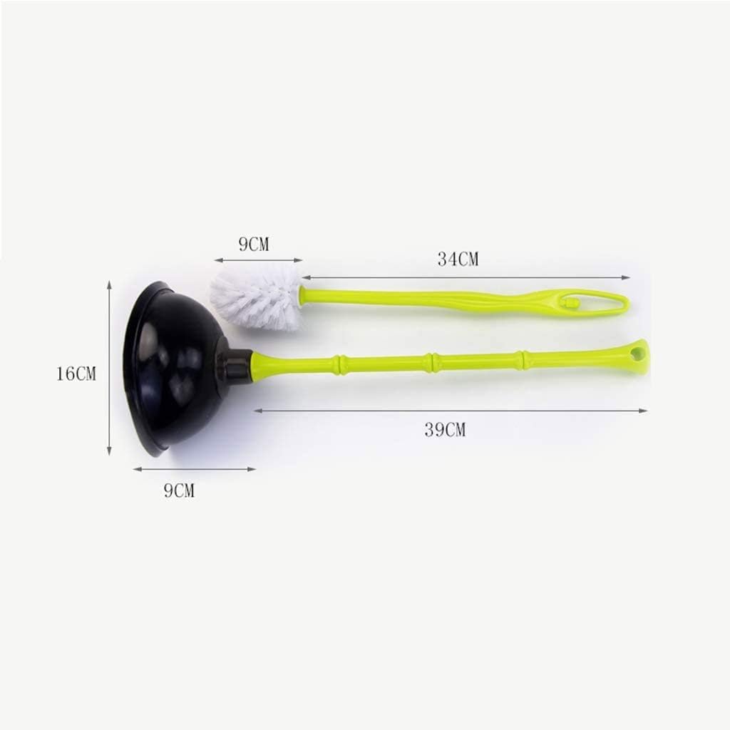 JSEIAJB Compact Plastic Toilet Brush and Plunger Combination Kit with Bracket for Cleaning and Dredging image 3