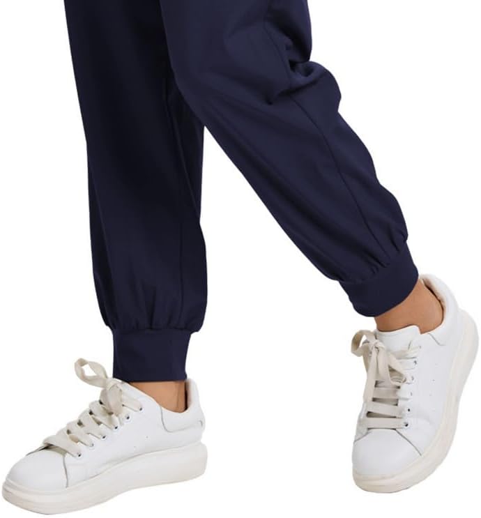 Scrub Pants for Women, Soft Stretch Fabric Jogger Scrub Bottoms with 6 Pockets - Image 6