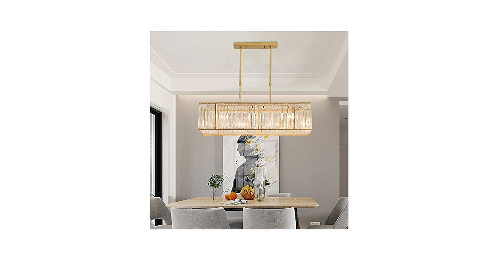 ✨Y. K✨ FDPBY Modern Crystal Bathroom Vanity Light 3-Lights Chrome