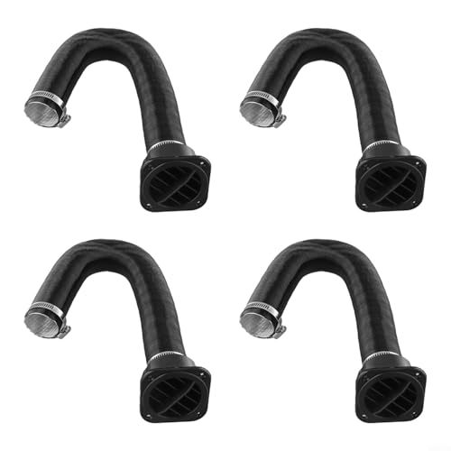 Vootnifig - Lot de 4 tubes de conduit de chauffage de 42 mm avec sortie d'aération compatibles avec chauffage à air diesel de 2 kW 5 kW pour Webasto, Eberspacher, planar pour cabine de véhicule