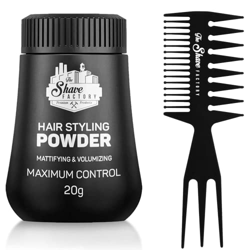 The Shave Factory Hair Styling Powder, Mattifying and Volumizing Powder