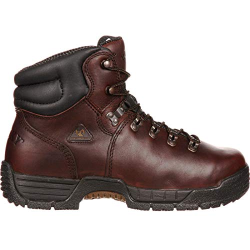 ROCKY MobiLite Steel Toe Waterproof Work Boots, Dark Brown, Size 16(ME)
