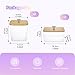 POLRAI 3 Pack Laundry Room Organization Storage Containers Acrylic Laundry Pod Containers and Dryer Sheet Holder with Lids and Labels for Laundry Detergent Laundry Pods Dry Sheet Organizing