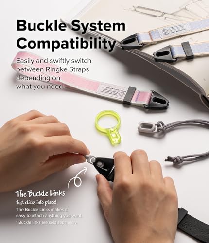Image of Ringke Hand Strap [Anti Theft & Drop] Multipurpose Adjustable Wrist Lanyard with Easy Release Buckle for iPhone /Galaxy /Pixel Phone Cases, Cameras, etc