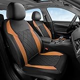 Coverado Car Seat Covers, Front Seat Covers, 2 Front Automotive Seat Cover, Mesh Breathable Seat Protectors, Universal Fit for Most Cars