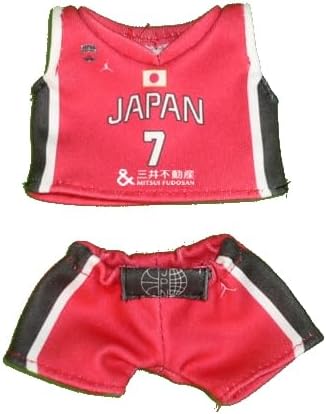 チャームドライフ ダッフィー 着せ替え 服 衣装 日本代表 2024 ぬいぐるみバッジサイズ用 赤色 ユニフォーム 女子バスケ バス