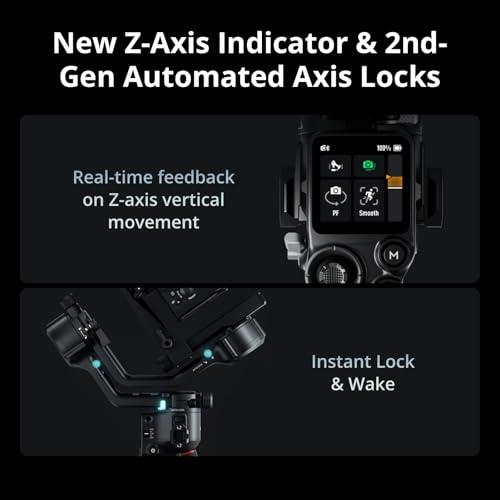 Image of DJI RS 5 Combo, Gimbal Stabilizer for Camera Canon /Sony /Panasonic /Nikon /Fujifilm, Intelligent Tracking, Electronic Briefcase Handle, Fine-Tuning Knobs, New Z-Axis Indicator