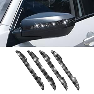 4PCS Bling Car Door Handle Scratch Protector, Black