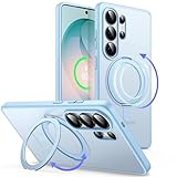 [Fixation Magnétique Forte] Une fois clipsé, il ne glisse jamais. Compatible avec MagSafe chargeurs et accessoires, notamment les supports magnétiques pour voiture, les supports de bureau et les anneaux de fixation. De plus, nous avons combiné la technologie magnétique puissante avec un support pliable, la transformant en un support magnétique dissimulé qui se replie dans la rainure lorsqu'il n'est pas utilisé