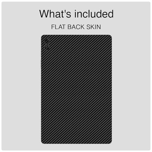 Image of Capes Tablet Skins Compatible with Samsung Galaxy Tab S9 FE Plus | Ultra-Thin Protective Film | Anti-Scratch Vinyl Decal Skin | Not Case /Cover (Carbon Fibre Black, Back Skin)