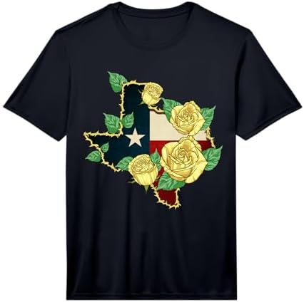 Yellow Rose Of Texas Flag Proud Texan American Patriot