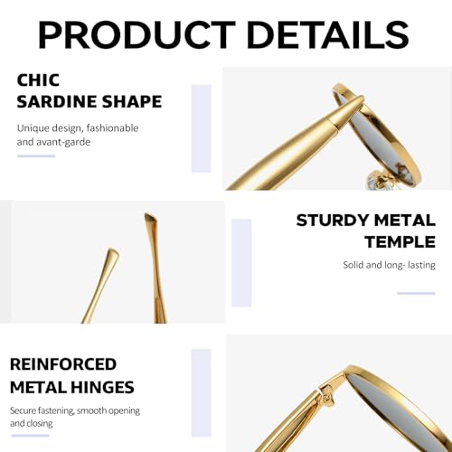 Chicid Oversized Aviator Sunglasses for Women Trendy 2025 Metal Frame Eyewear Shades UV Protection4