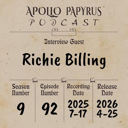 Fantasy Writing and More with Richie Billing