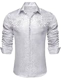 Ocasión: esta camisa abotonada es muy adecuada para ocasiones como bodas, citas, fiestas, bailes, conciertos, etc. También es un regalo ideal para el día del padre, día de San Valentín, Navidad, aniversarios y cumpleaños.