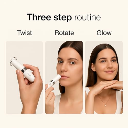 Image of Mini Facial Hair Remover for Face, Portable Electric Shaver /Razor, Hair Removal for Women, Dermaplaning Tool, Trimmer for Upper Lips, Chin, Cheeks, Peach