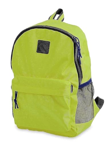 Mintra Unisex School Backpack 3 Pocket Large, Lime Green 20 ...