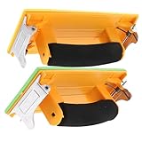 NOLITOY 2 Stück Handschleifer mit Griff Sandpapierhalter Robuste Clips für Festen Halt...